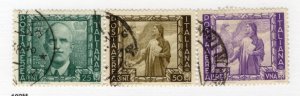 Italy - Sc# C100 - C102 Used         -         Lot 1225030