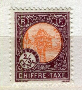 FRENCH INDO-CHINE; 1927 early Local Postage Due issue Mint hinged 2/5c. value