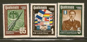 Guatemala #C216-C218 Mint-Very Fine-Light Hinge