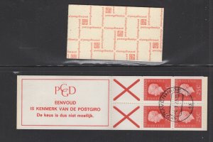 Netherlands #PB9fF (1969 booklet with #460a) VF used fluorescent CV €115.00