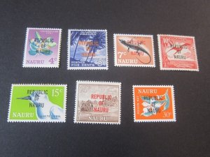 Nauru 1968 Sc 75-77,79-82 bird MNG