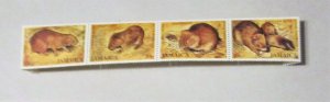 Jamaica - 499, MNH Strip of 4 Complete.Indian Coney. SCV - $1.25