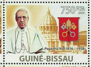 Vatican Popes Stamp Pio XII Benedict John Paul S/S MNH #4173-4176