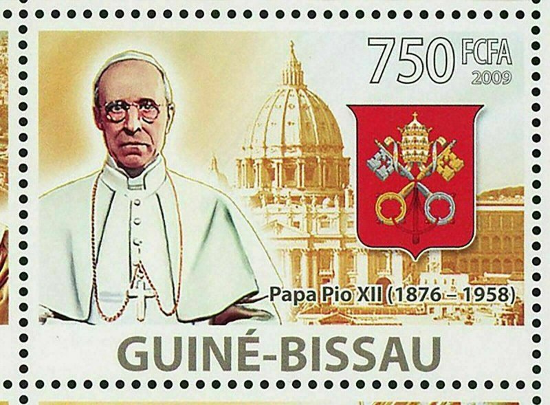 Vatican Popes Stamp Pio XII Benedict John Paul S/S MNH #4173-4176