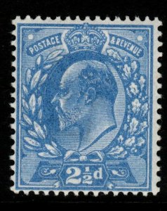 GB SGM18(1) 1911 2½d DEEP BRIGHT BLUE HARRISON p15x14 MNH