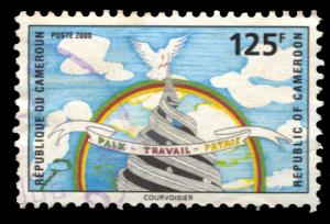 Cameroon 935, used, Peace Rainbow