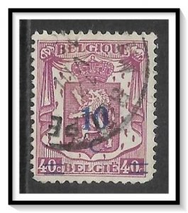 Belgium #313 Coat Of Arms Surcharged Used