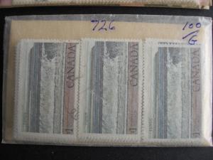 Canada wholesale 500 $1 used stamps 599,a 726,a 934 (mixed condition)