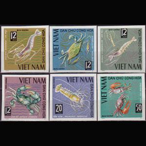 VIET NAM NORTH 1965 - Scott# 368-73 Shrimps Imp Set of 6 NH