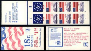 1981 Flag Anthem Sc BK138 BOOKLET Sc 1893a (Sc 1892 & 1893 COMBO)