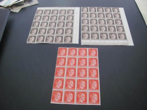 Germany  1940S MNH HITLER PARTIAL SHEETS (124)