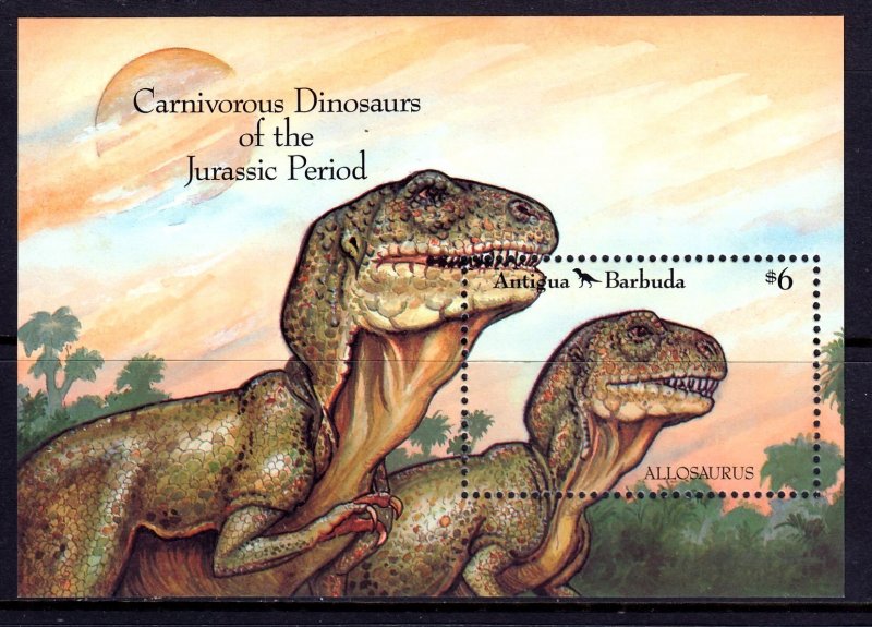 Antigua & Barbuda 1992 Dinosaurs Mint MNH Miniature Sheet SC 1550