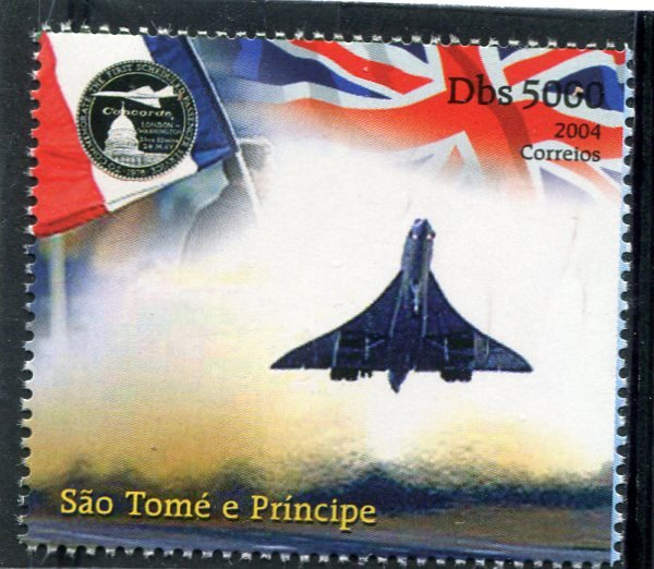 Sao Tome & Principe 2004 CONCORDE set 1v Perforated Mint (NH)