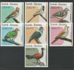 Thematic Stamps Animals - GUINEA BISSAU 1989 BIRDS 1096/02  7v mint