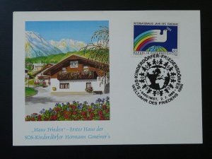 international year of peace SOS Kindersdorf maximum card Austria 84731