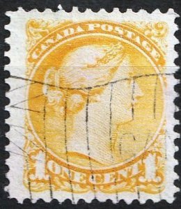 Canada Small Queen #35 flag cancel,   VF  (L235)