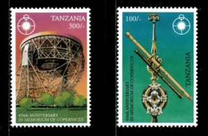 Tanzania 1993 - Copernicus, 450 Years In Memoriam - Set of 2v - 1033-34 - MNH