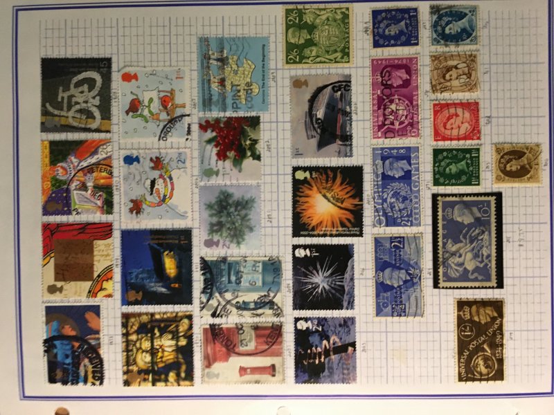 Collection of Great Britain stamps