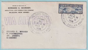 UNITED STATES FIRST FLIGHT COVER - 1926 FROM CHICAGO ILLINOIS - CV036