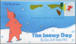 17-297, 2017, The Snowy Day, FDC, DCP, Christmas, Ezra Jack Keats