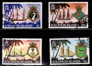 British Solomon Islands Scott 417-420 Used ship set