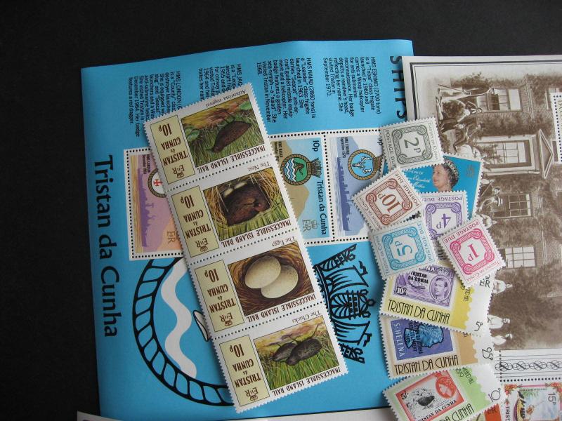 TRISTAN DA CUNHA 20 different MNH stamps, souvenir sheets,check m!PLZ read descr 