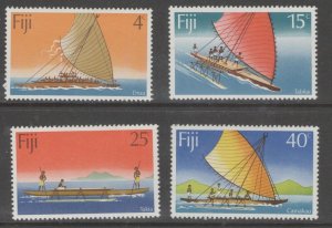 FIJI SG545/8 1977 CANOES MNH