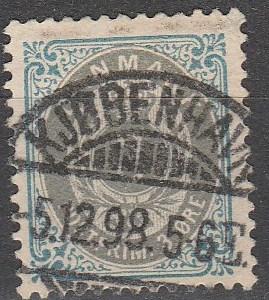 Denmark #25 F-VF Used  CV $15.00  (A6273)