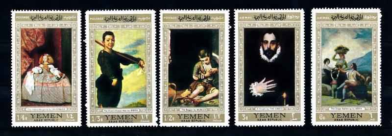 [42683] Yemen 1967 Spanish painters Goya Ribera Murillo  MNH