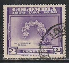 1950 Columbia - Sc 581 - used VF - 1 single - Odontoglossum Crispum