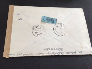 Slovensko 1942 Airmail censor to Schwarzach Express stamps postal cover  62601 