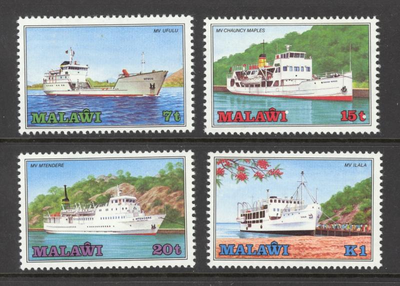 Malawi Sc# 466-469 MNH 1985 7t-1k Ships on Lake Malawi