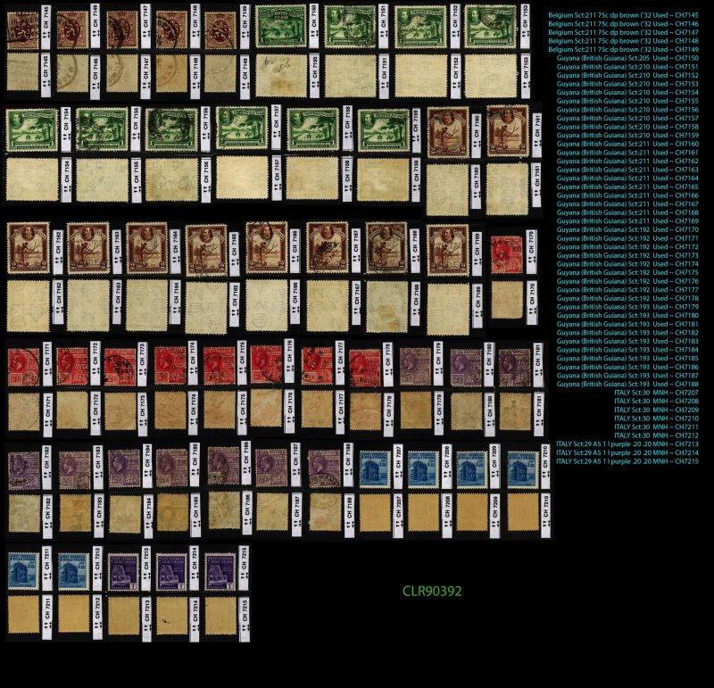 CLEARANCE: Belgium Guyana ITALY 53 total  ~ CLR90392