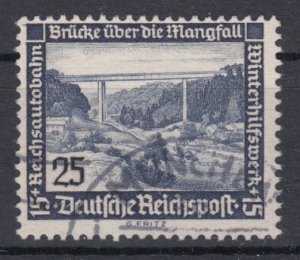 Germany 1936 Sc#B100 Mi#641 used Building (DR1222)