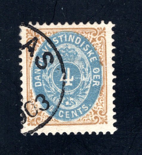 Danish West Indies #7,  VF,  Used  CV $19.00 ....1630007