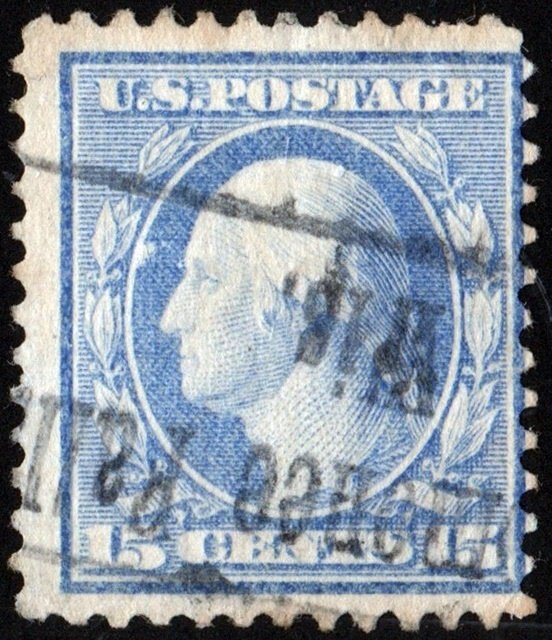 SC#340 15¢ Washington Single (1909) Used