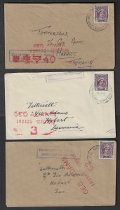 AUSTRALIA 1946 WW2 Forces Mail three covers all - 70336