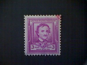 United States, Scott #986, used(o), 1949, Edgar Allan Poe, 3¢