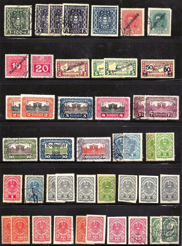 Austria 95ea Used and OGNH