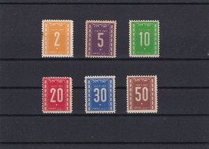 Israel Postage Due Mounted Mint Stamps Ref 24916