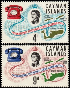 ✔️ CAYMAN ISLANDS 1966 - INT. TELEPHONE LINKS - SC.  189/190 MNH ** [5CW8]