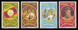 Zimbabwe 1982 Scott #452-455 Mint Never Hinged