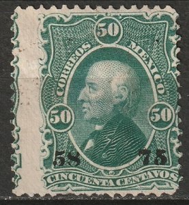 Mexico 1875 Sc 110 MNG