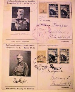 BULGARIA PICTURES CARDS 1916 SOFIA & CUMORDJINA