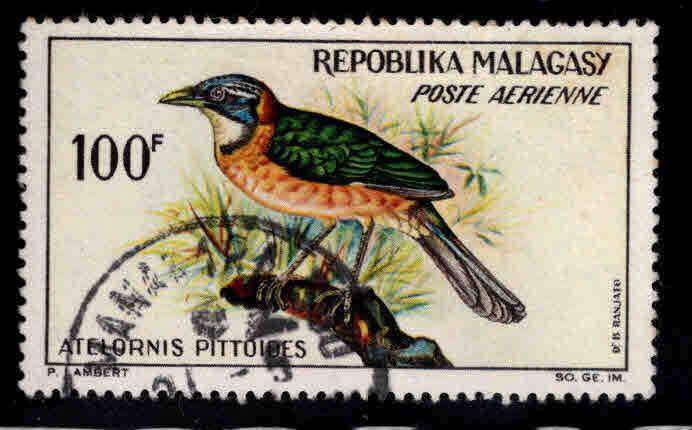 Madagascar Scott C73  Used 100fr Airmail stamp