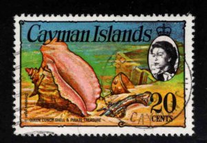 Cayman Islands Scott 341 Used Conch shell stamp