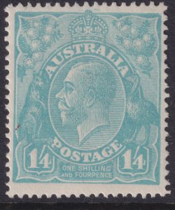 Sc# 37  Australia 1/4 1920 KGV ML-LMH perf 14 Wmk 9 CV $100.00