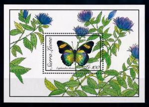 [70610] Sierra Leone 1989 Insects Butterflies Souvenir Sheet MNH