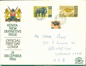 RK12-0004 KENYA #26,30 &32 ON COVER BIN $3.50