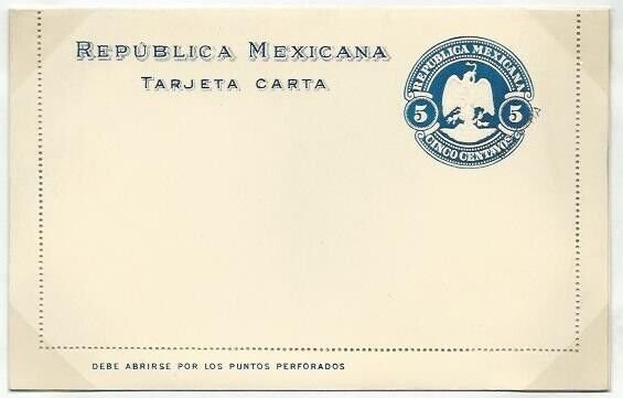 MEXICO Early lettercard - unused...........................................58754